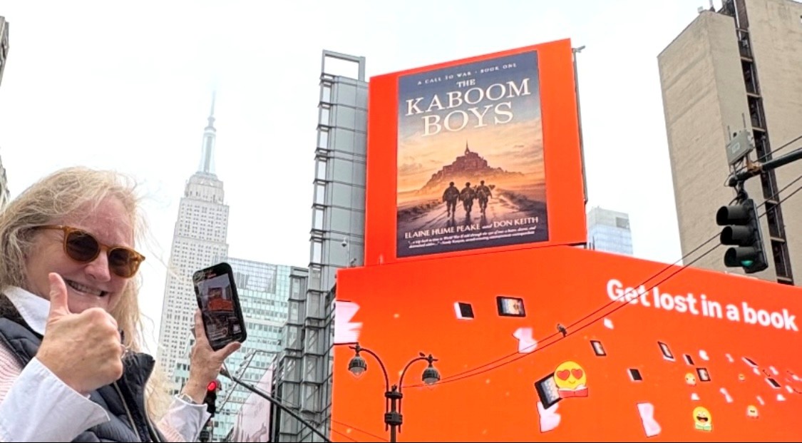THE KABOOM BOYS billboard in Times Square, New York City